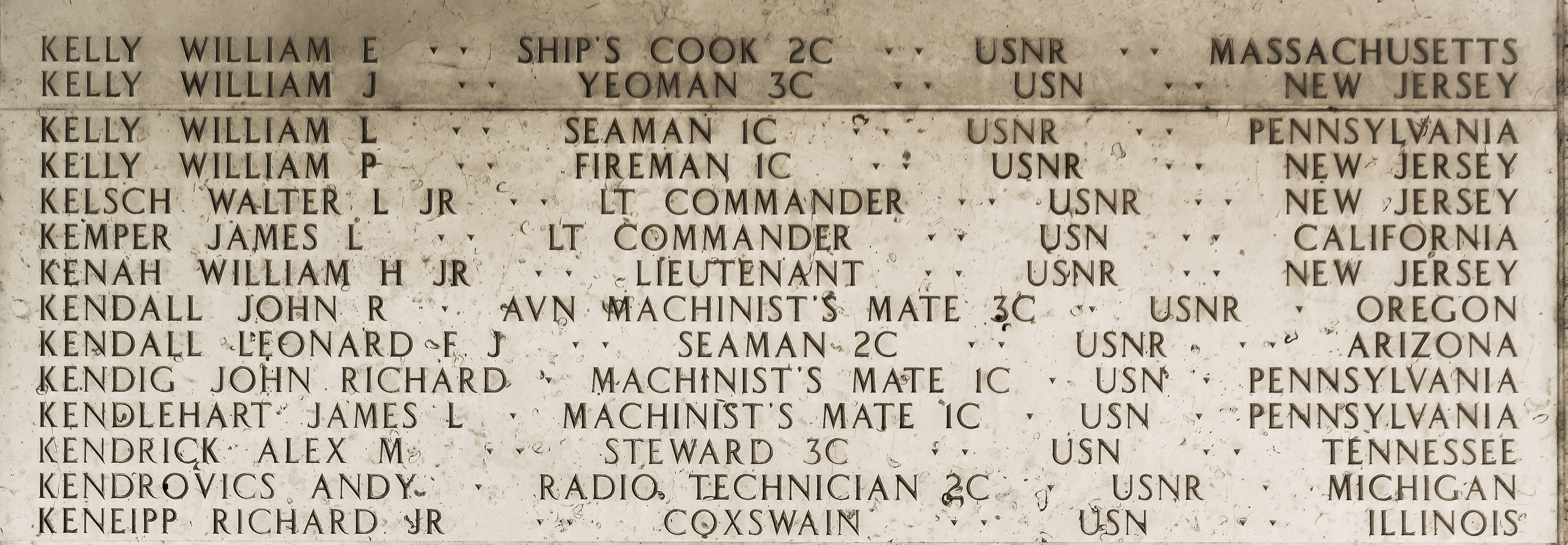 William E. Kelly, Ship's Cook Second Class